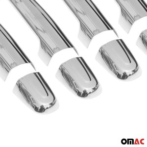 Toyota RAV4 Door Handle Cover - Omac - 5 Door H1 S.Steel - Gloss Silver - '06-'12